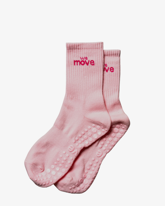 Pilatessokken in Blush
